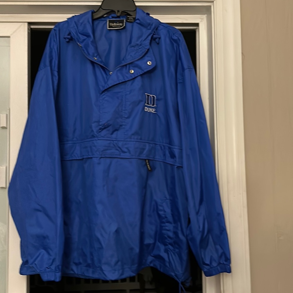 Holloway Duke University Windbreaker Jacket XL. Royal blue with Duke logo.